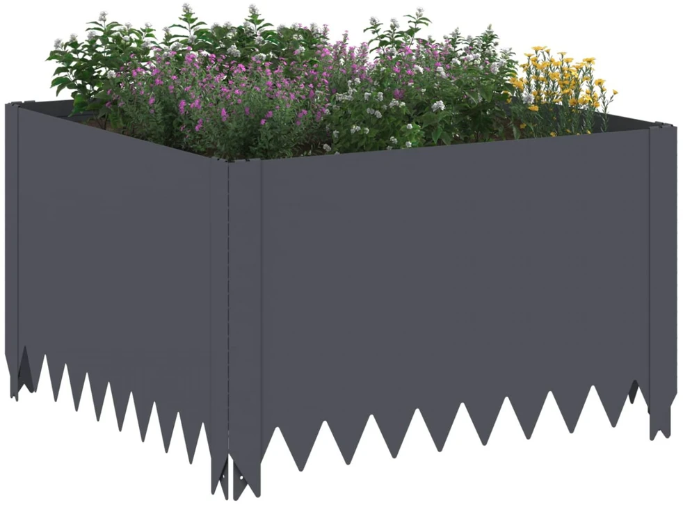 Vejo kraštas 60 x 60 x 35 cm Plienas Antracito