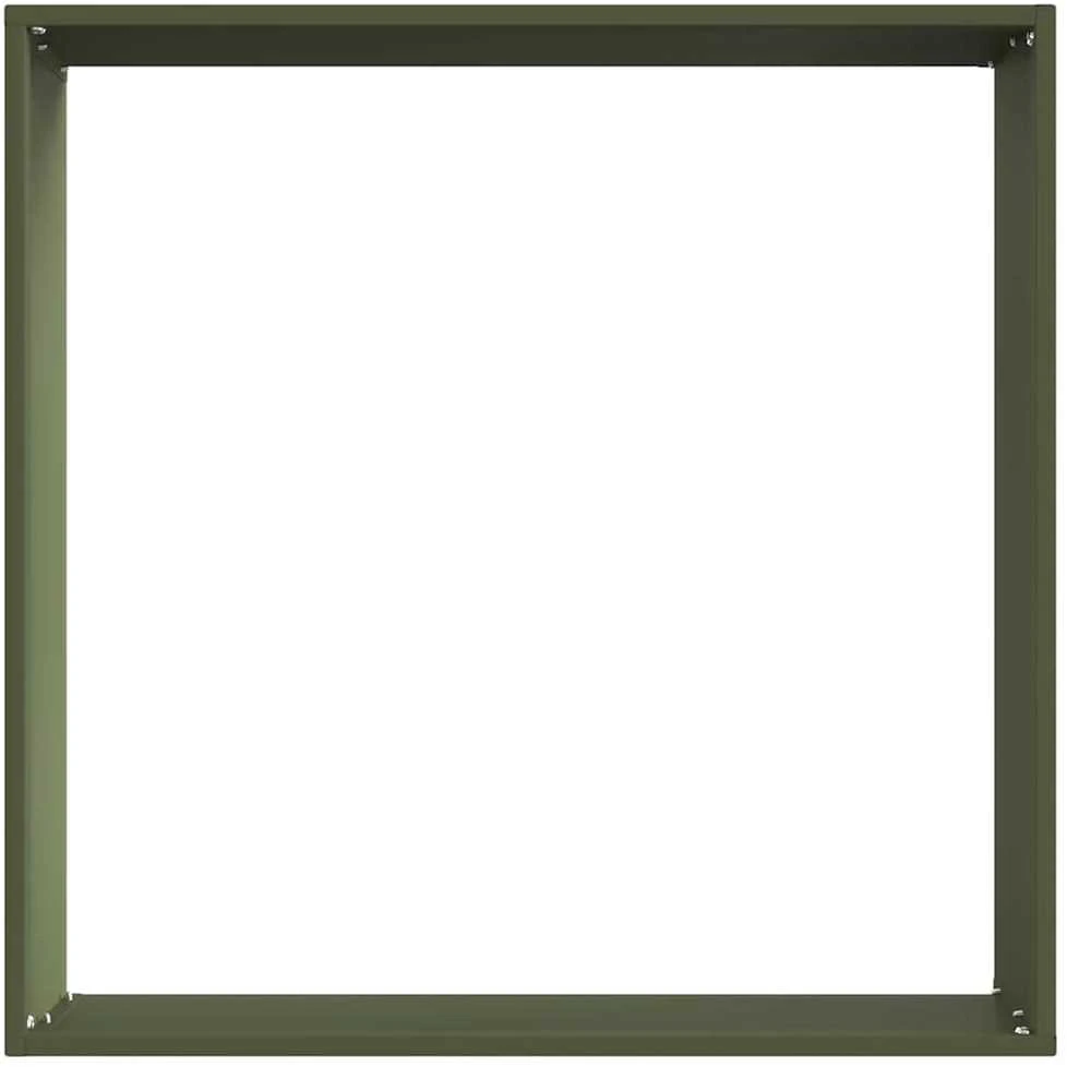 Vejo kraštas 50 x 50 x 13 cm Plienas Alyvuogių žalia