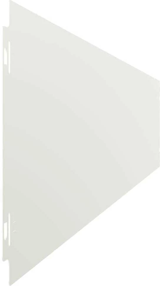 Vejo kraštas 10 vnt. 15 x 103 cm Šaltai valcuotas plienas Balta
