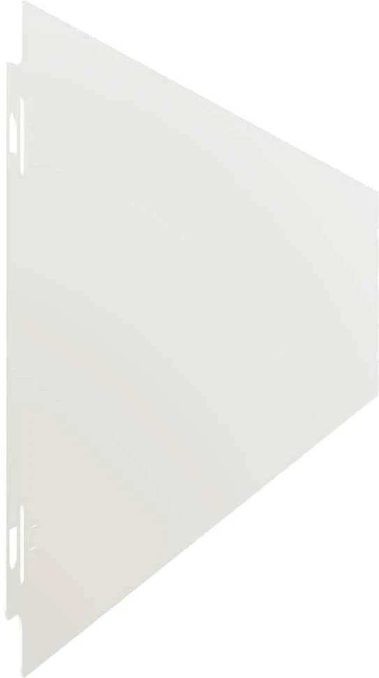 Vejo kraštas 10 vnt. 15 x 103 cm Šaltai valcuotas plienas Balta