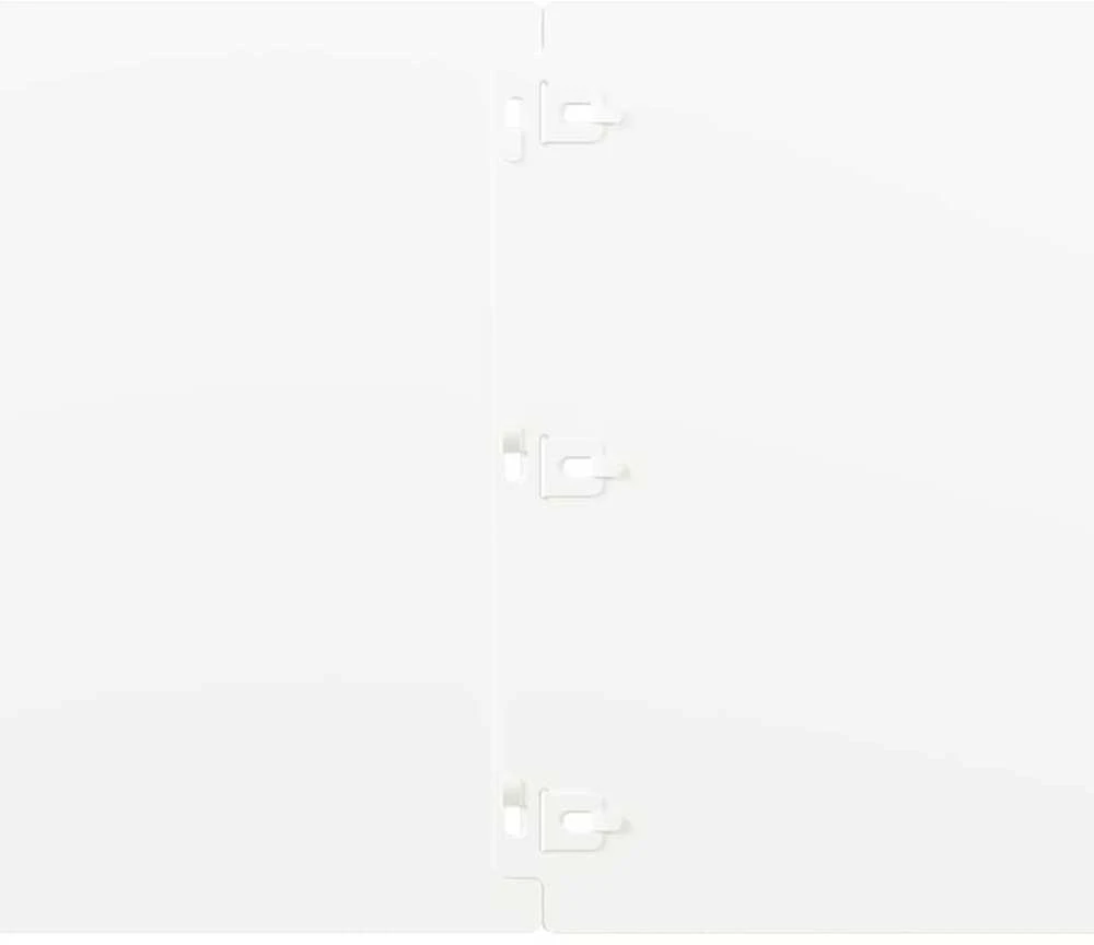 Vejo kraštas 10 vnt. 25 x 103 cm Šaltai valcuotas plienas Balta