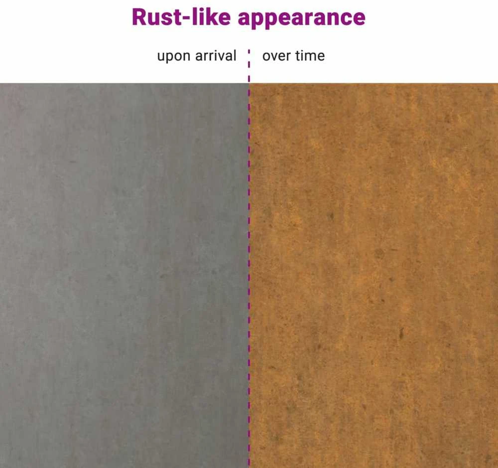 Vejos apvadai, 10vnt., 20x103cm, lankstus Corten plienas