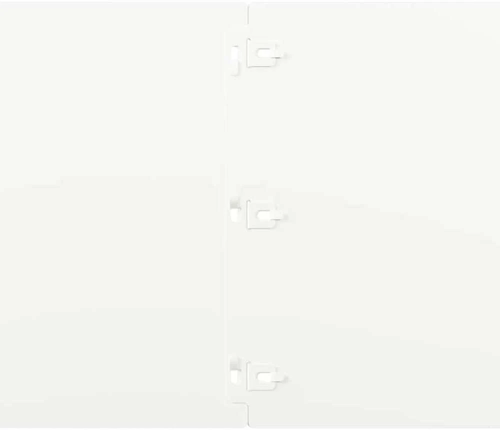 Vejo kraštas 20 vnt. 25 x 103 cm Šaltai valcuotas plienas Balta
