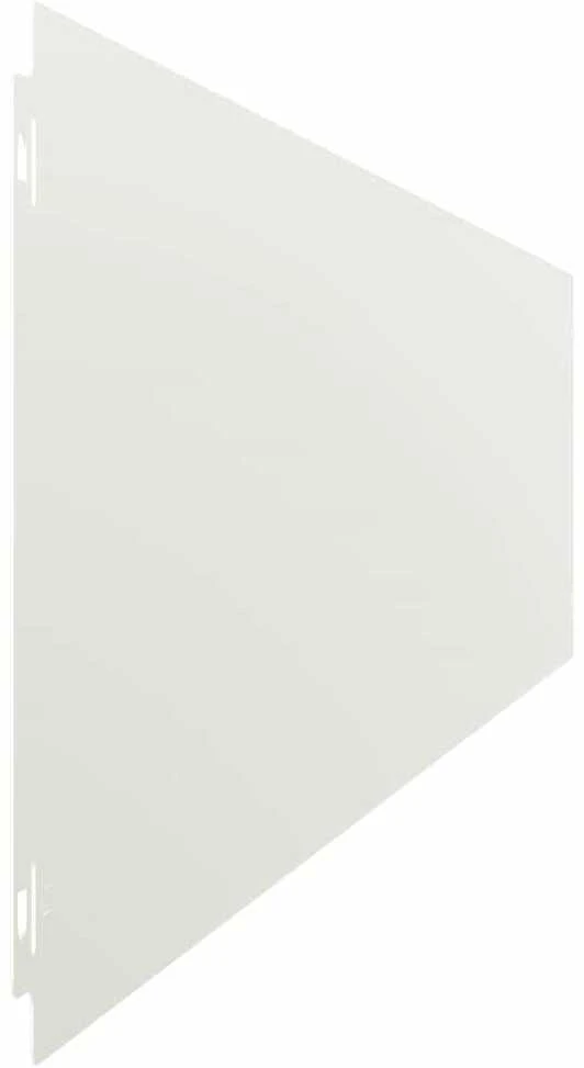Vejo kraštas 30 vnt. 20 x 103 cm Šaltai valcuotas plienas Balta
