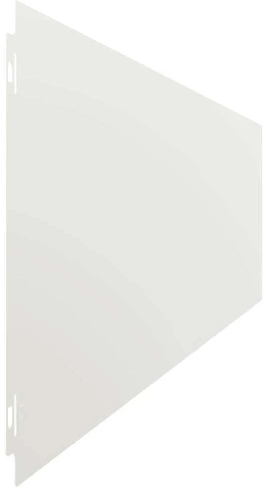 Vejo kraštas 30 vnt. 20 x 103 cm Šaltai valcuotas plienas Balta