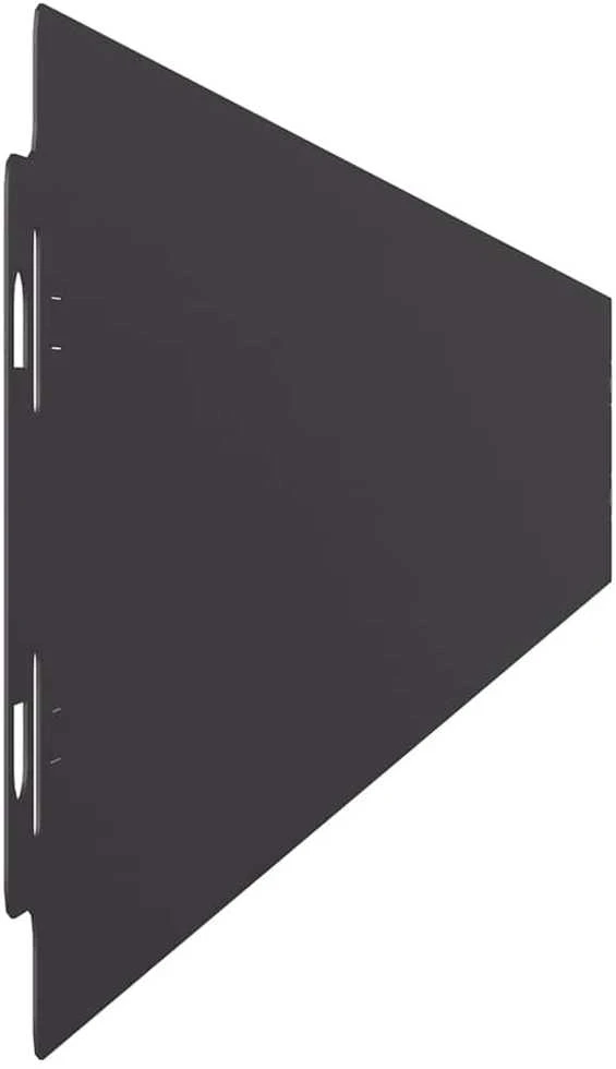 Vejo kraštas 50 vnt. 10 x 103 cm Šaltai valcuotas plienas Juoda