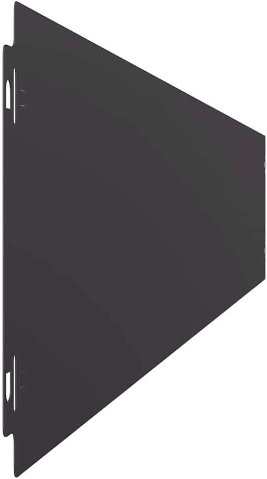 Vejo kraštas 50 vnt. 15 x 103 cm Šaltai valcuotas plienas Juoda