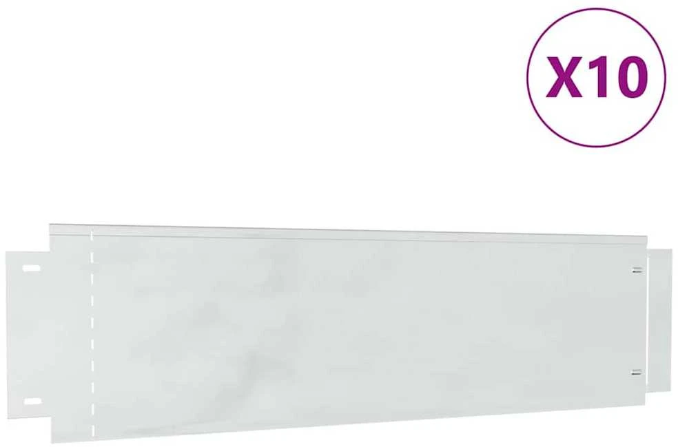 Vejos borteliai 10 vnt. 100 x 25 x 0,07 cm Sidabrinė