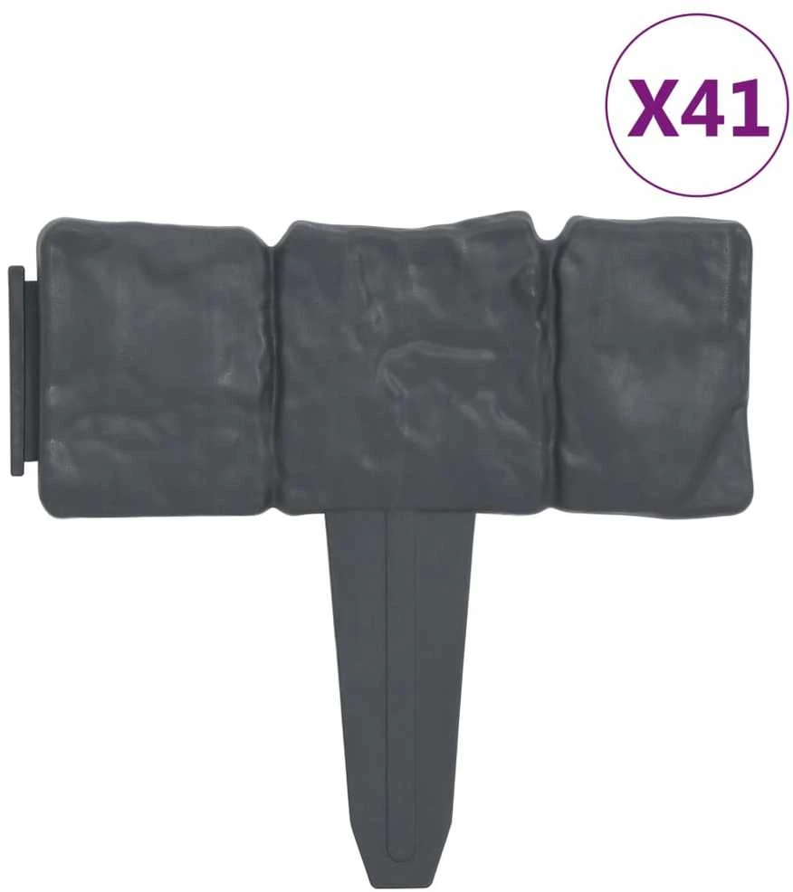 Vejos tvorelės, 41vnt., plastikas, 10m, akmens imitacijos