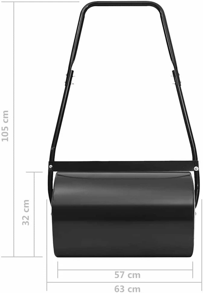 Vejos volas, juodos spalvos, 63cm, 50l