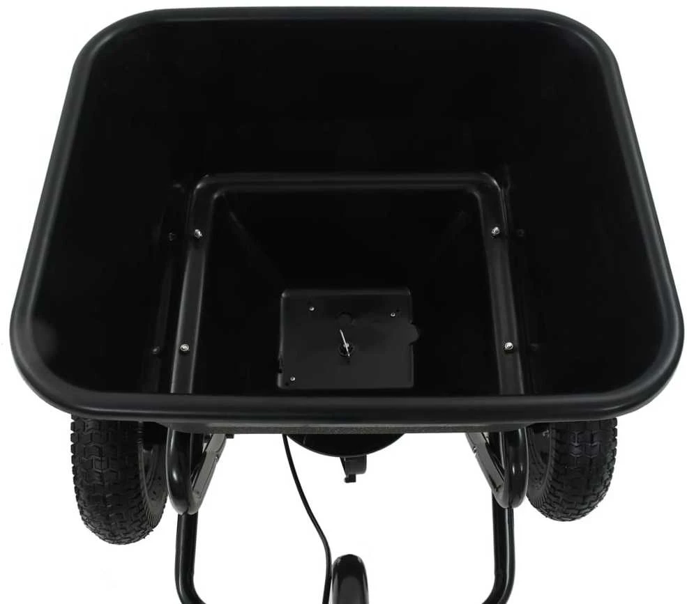 Velkamas druskos barstytuvas, PVC ir plienas, 125x74x79cm, 45l