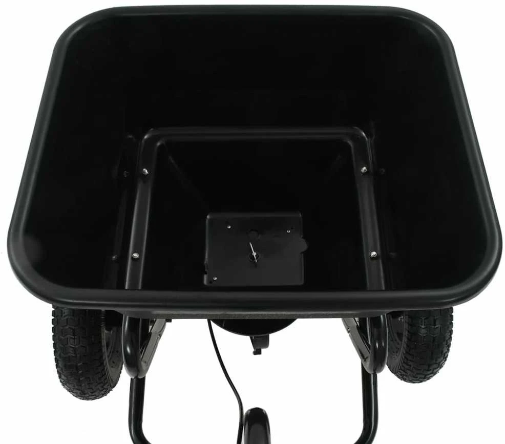Velkamas druskos barstytuvas, PVC ir plienas, 125x74x79cm, 45l