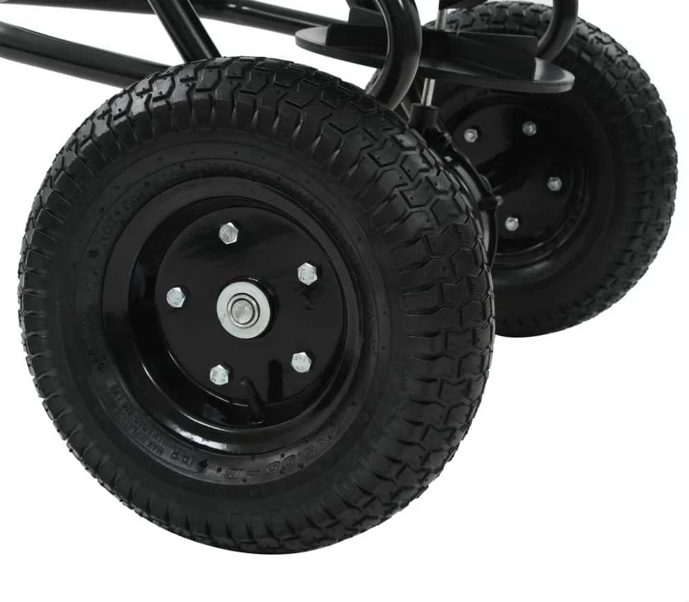 Velkamas druskos barstytuvas, PVC ir plienas, 125x74x79cm, 45l