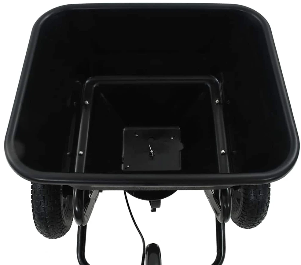 Velkamas druskos barstytuvas, PVC ir plienas, 125x74x79cm, 45l