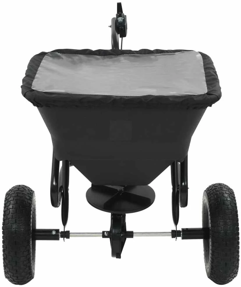 Velkamas druskos barstytuvas, PVC ir plienas, 125x74x79cm, 45l