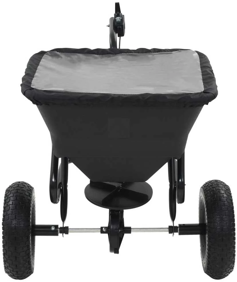 Velkamas druskos barstytuvas, PVC ir plienas, 125x74x79cm, 45l
