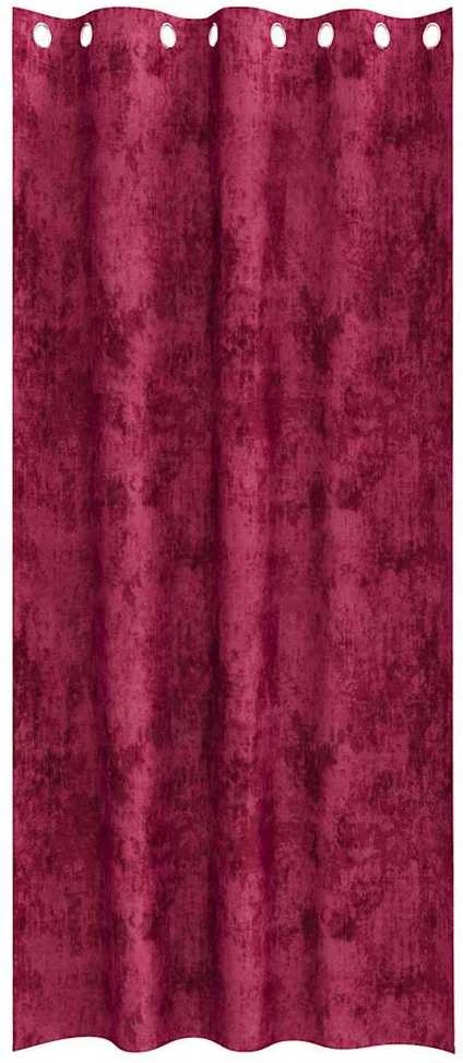Aksominio tipo užuolaidos 2 vnt. Vyno raudona 260 x 140 cm