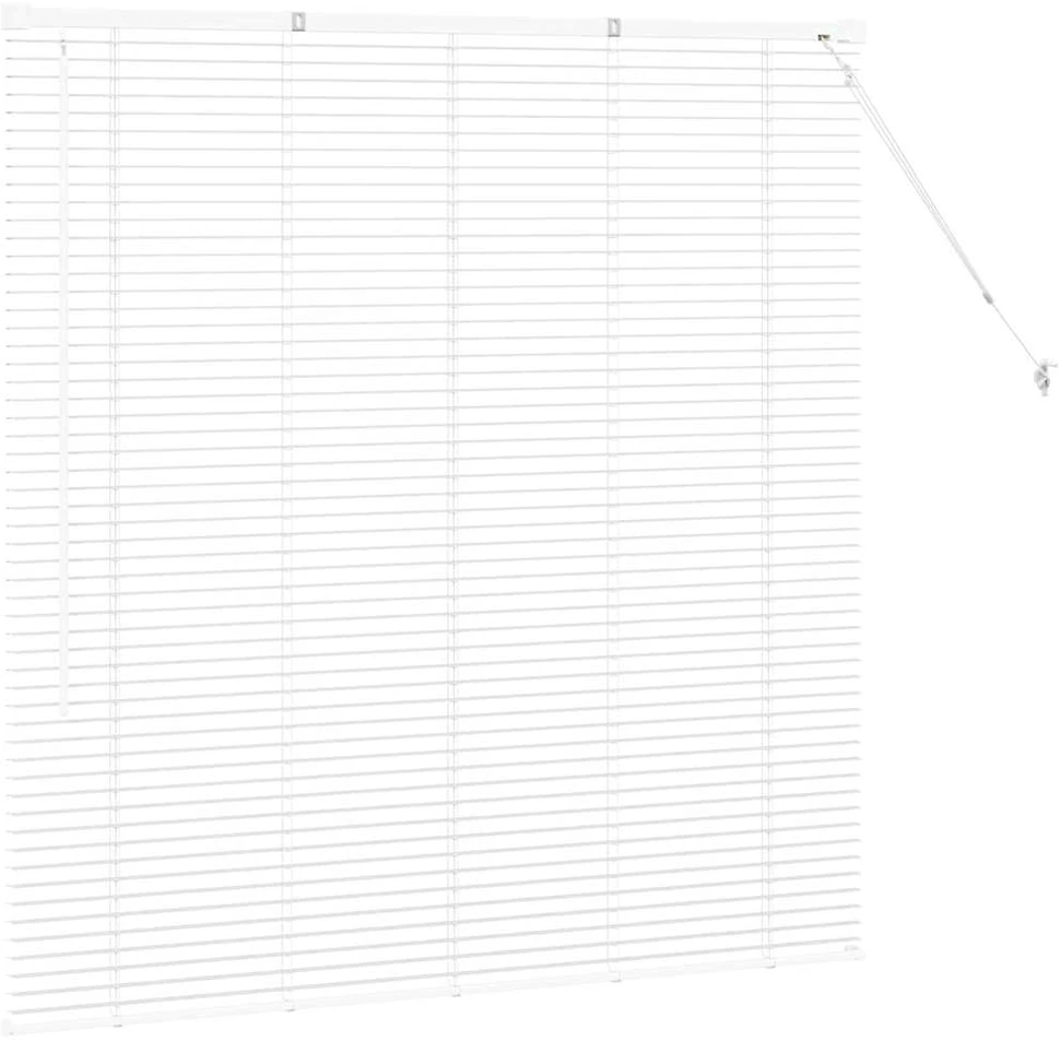 Venecijos žaliuzės Balta 130 x 135 cm 25 mm Aliuminis