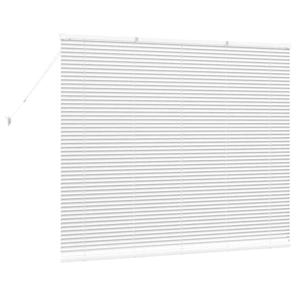 Venecijos žaliuzės Balta 130 x 155 cm 25 mm Aliuminis
