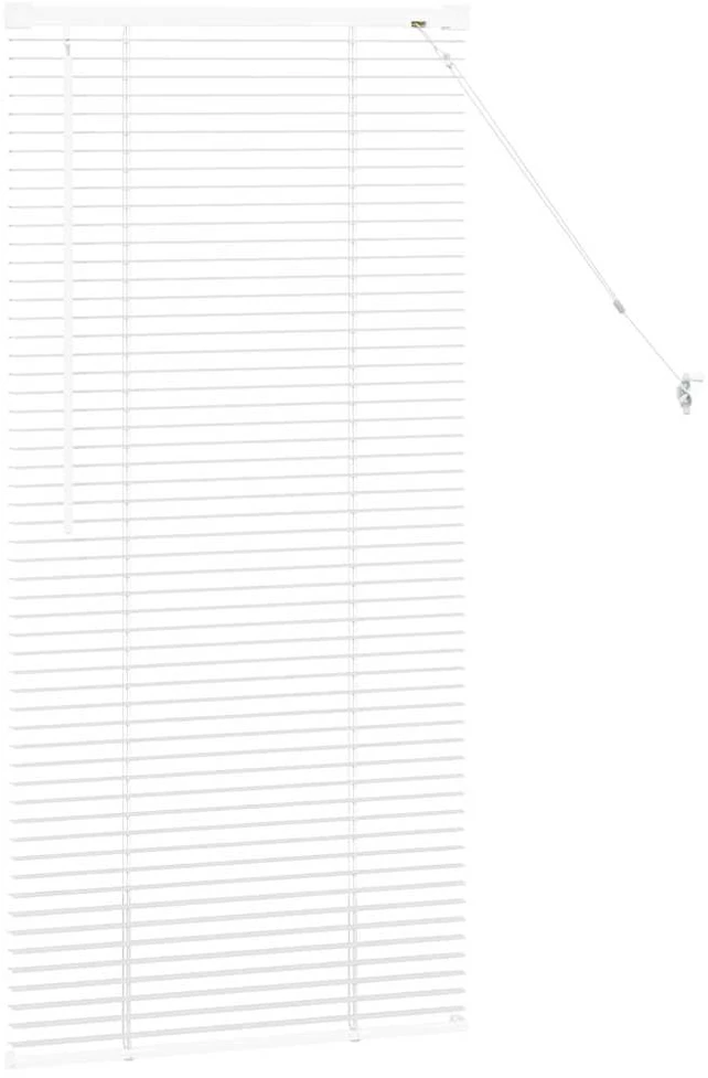 Venecijos žaliuzės Balta 130 x 65 cm 25 mm Aliuminis