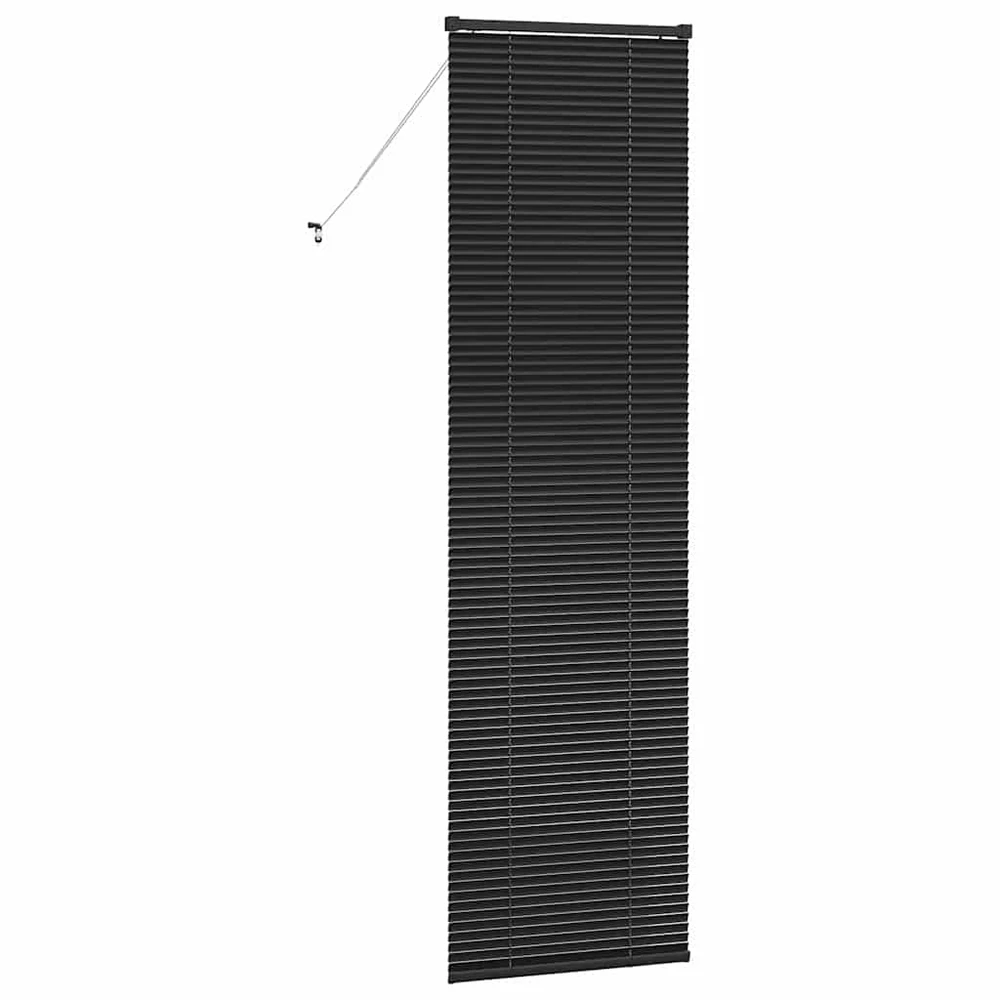 Venecijos žaliuzės Juoda 220 x 65 cm 25 mm Aliuminis