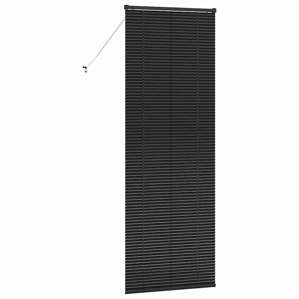 Venecijos žaliuzės Juoda 220 x 75 cm 25 mm Aliuminis
