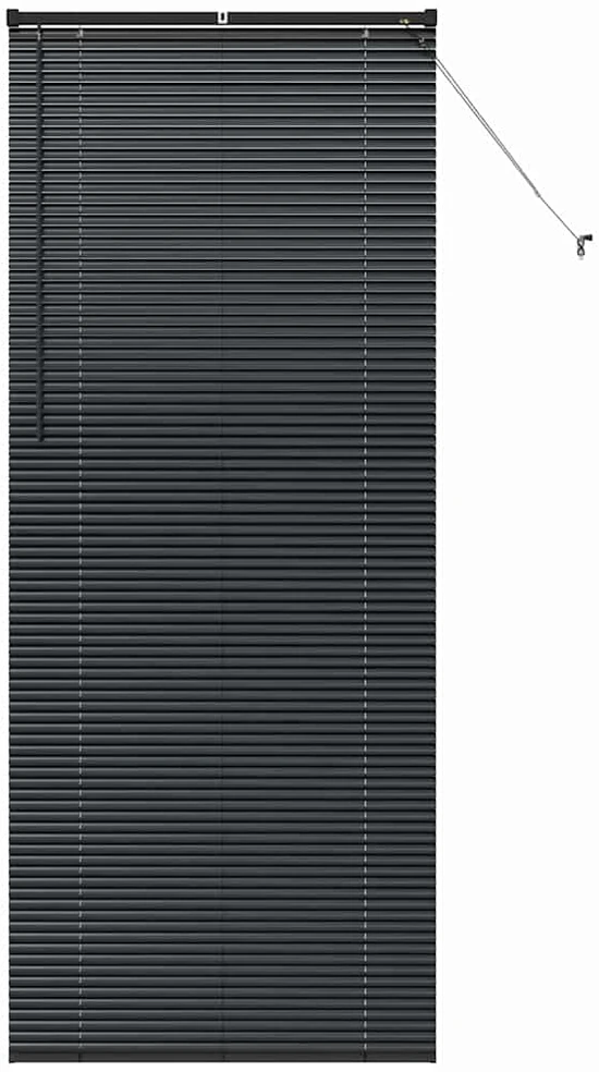 Venecijos žaliuzės Juoda 220 x 85 cm 25 mm Aliuminis