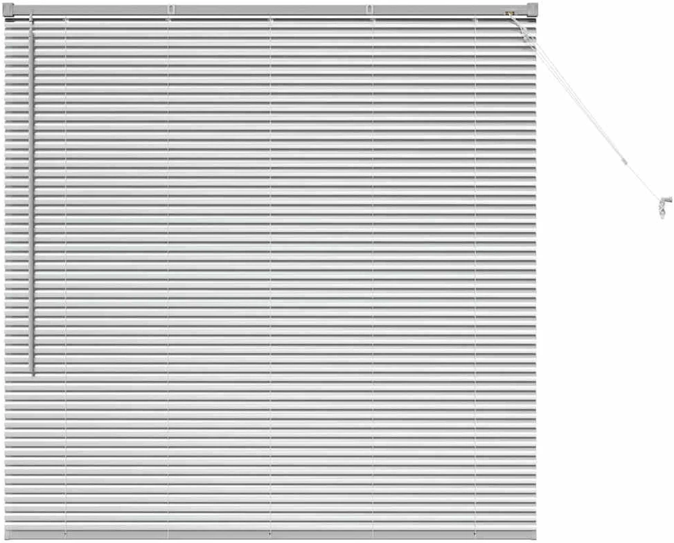 Venecijos žaliuzės Sidabrinė 130 x 130 cm 25 mm Aliuminis