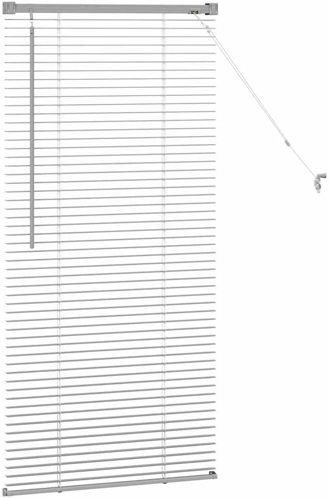 Venecijos žaliuzės Sidabrinė 130 x 55 cm 25 mm Aliuminis