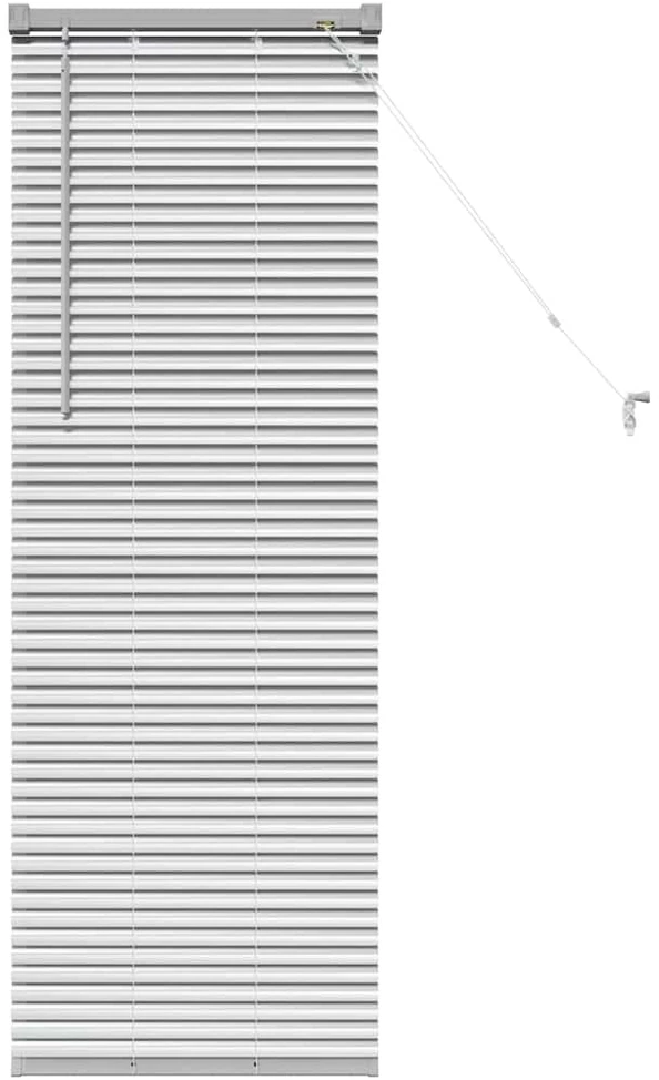Venecijos žaliuzės Sidabrinė 130 x 45 cm 25 mm Aliuminis