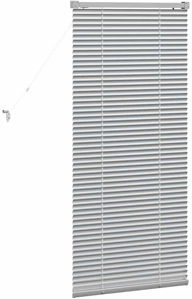 Venecijos žaliuzės Sidabrinė 130 x 55 cm 25 mm Aliuminis