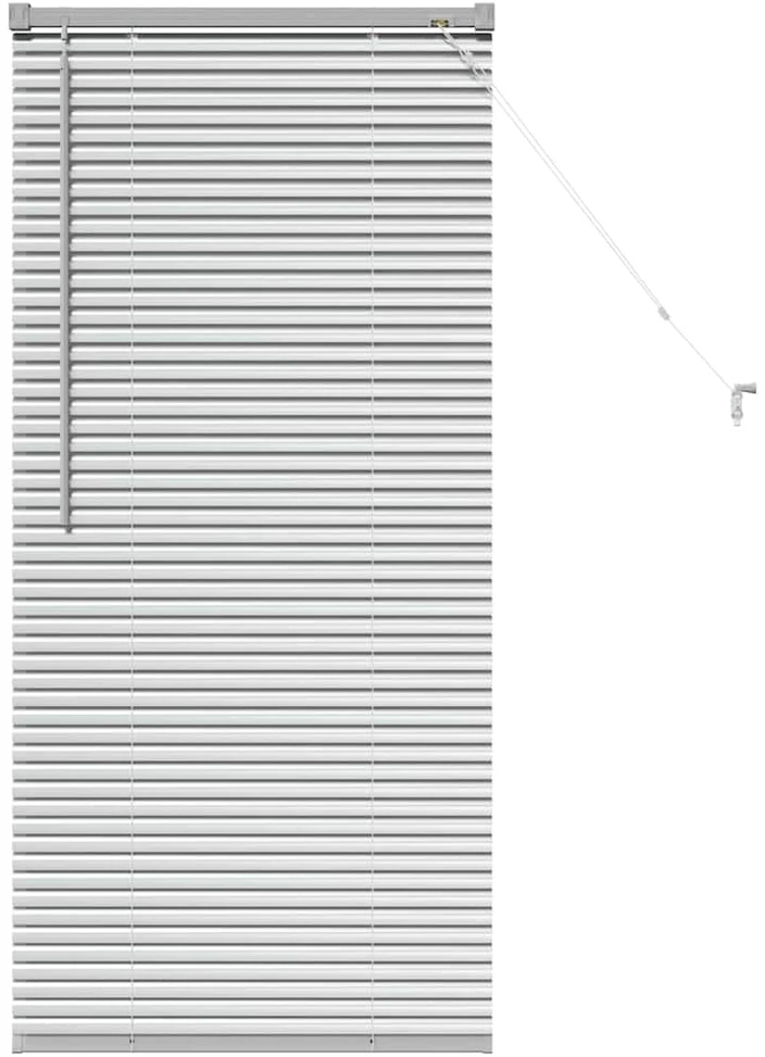 Venecijos žaliuzės Sidabrinė 130 x 55 cm 25 mm Aliuminis