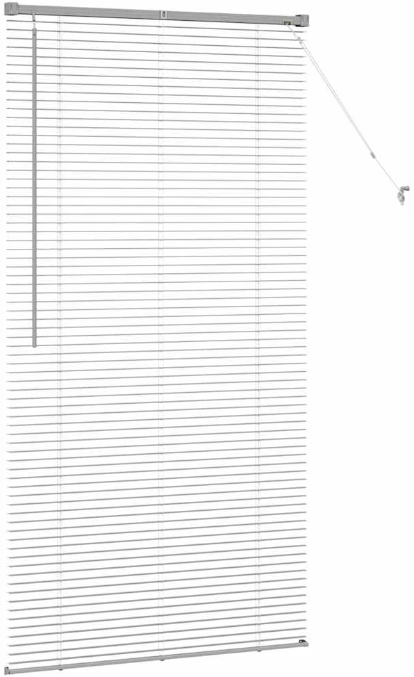 Venecijos žaliuzės Sidabrinė 175 x 90 cm 25 mm Aliuminis
