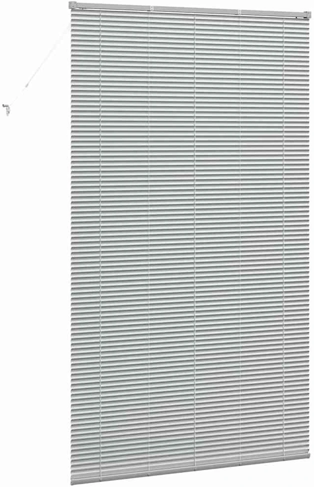 Venecijos žaliuzės Sidabrinė 220 x 130 cm 25 mm Aliuminis