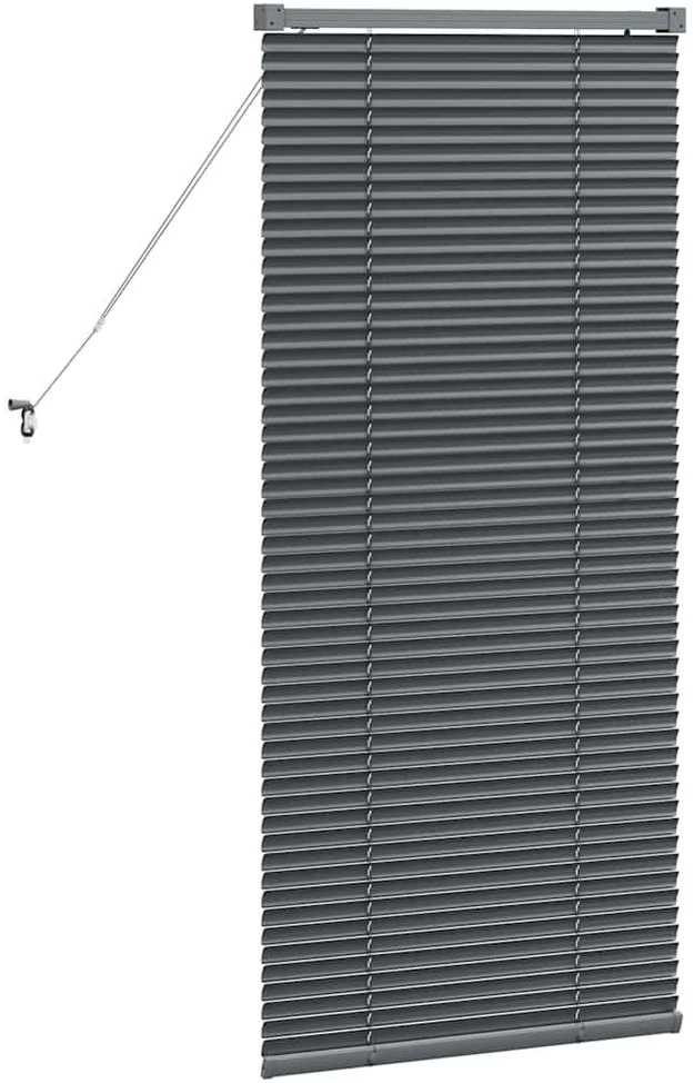 Venecijos žaliuzės Tamsiai pilka 130 x 65 cm 25 mm Aliuminis