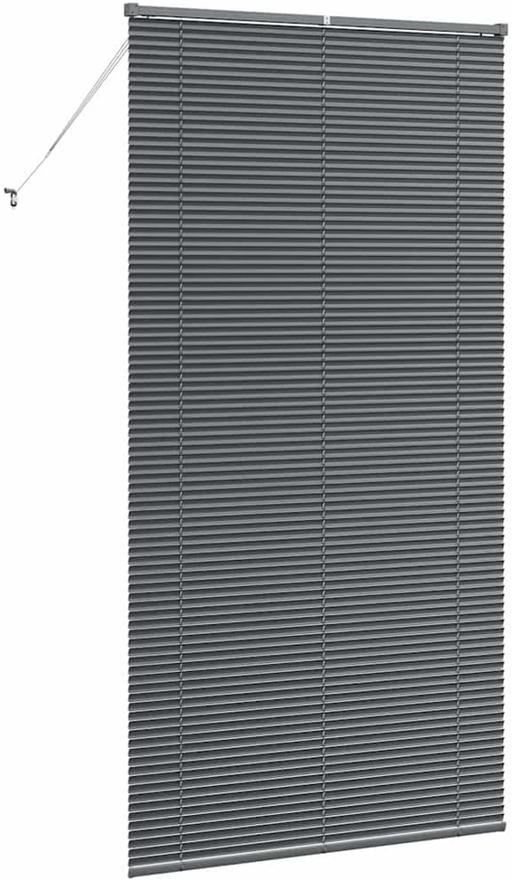 Venecijos žaliuzės Tamsiai pilka 220 x 115 cm 25 mm Aliuminis