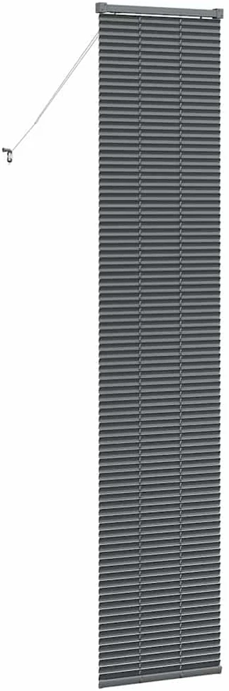 Venecijos žaliuzės Tamsiai pilka 220 x 45 cm 25 mm Aliuminis