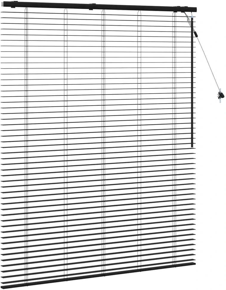 Venecijos žaliuzės Juoda 125 x 160 cm 35 mm