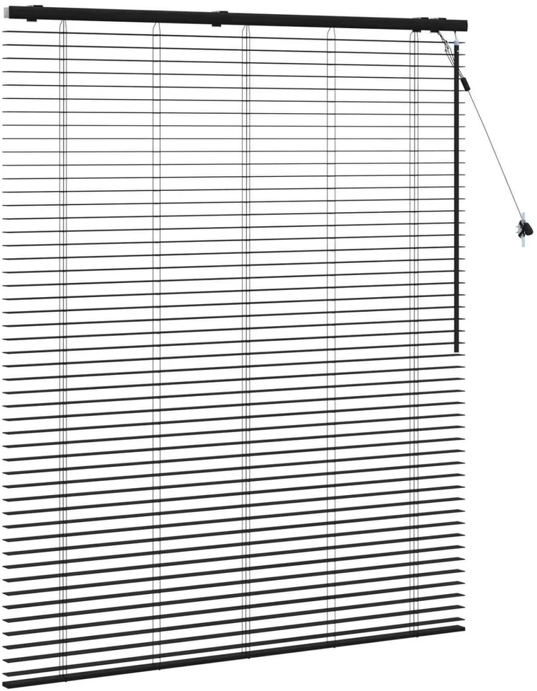 Venecijos žaliuzės Juoda 130 x 160 cm 35 mm