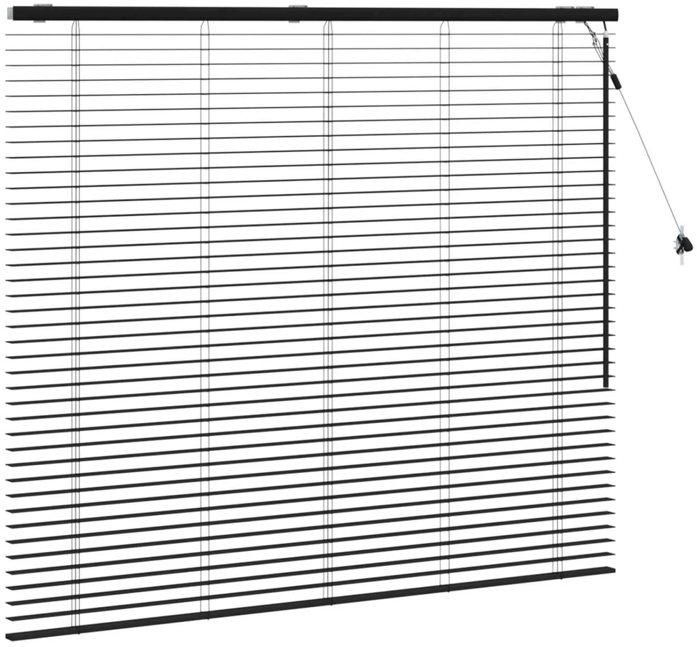 Venecijos žaliuzės Juoda 155 x 130 cm 35 mm