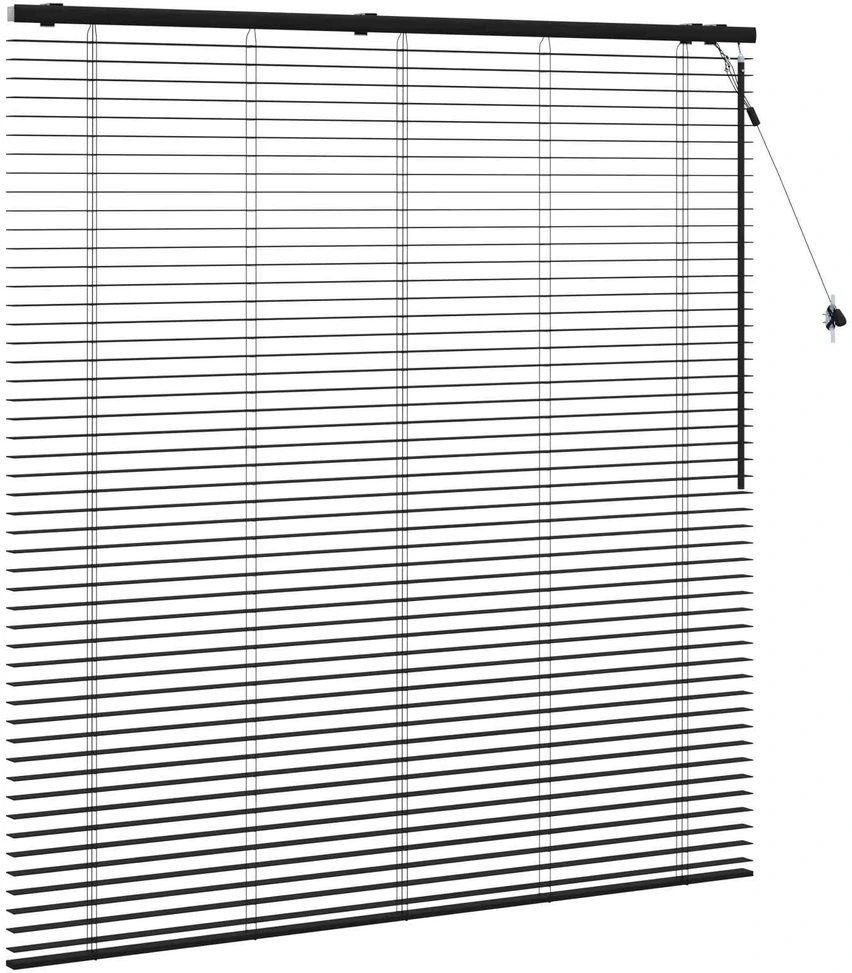 Venecijos žaliuzės Juoda 155 x 160 cm 35 mm