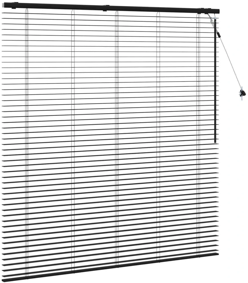 Venecijos žaliuzės Juoda 160 x 160 cm 35 mm