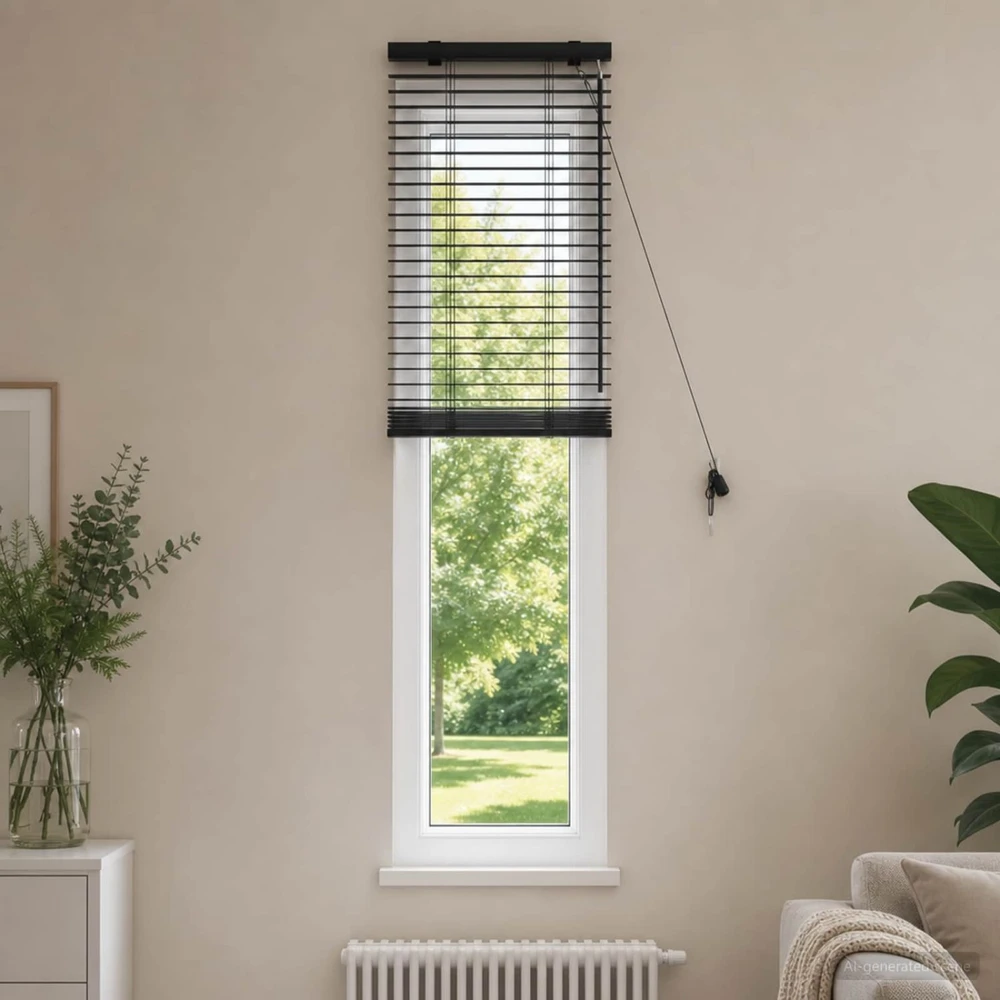 Venecijos žaliuzės Juoda 50 x 160 cm 35 mm