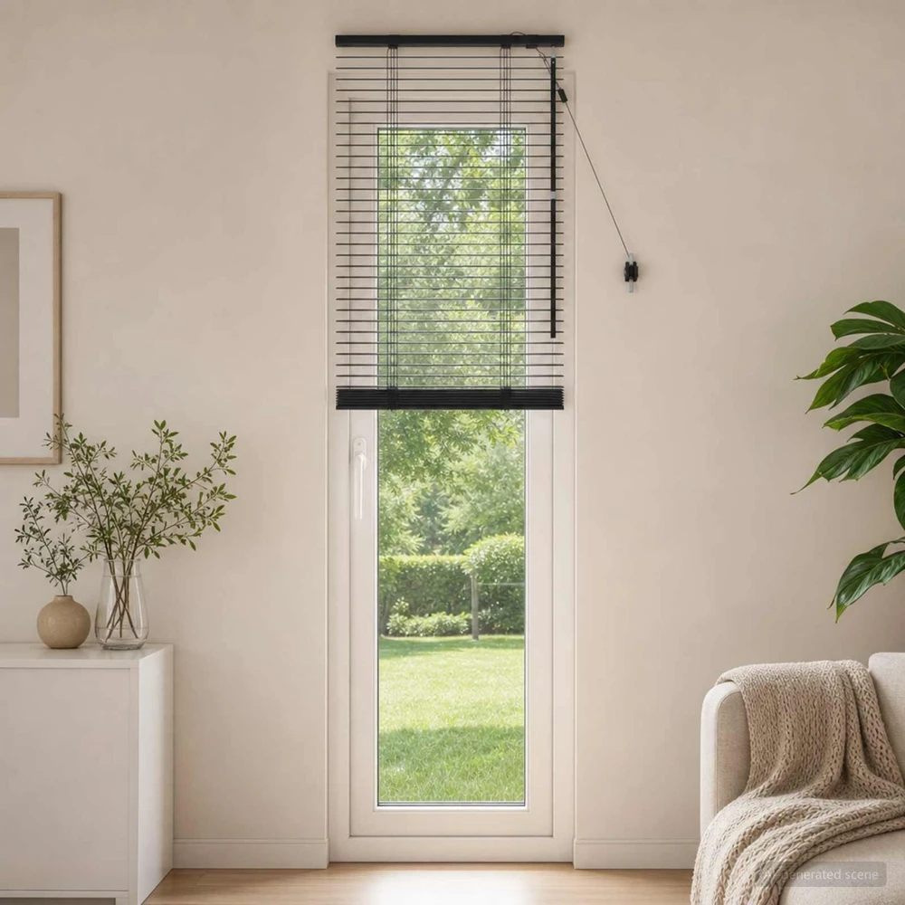 Venecijos žaliuzės Juoda 65 x 250 cm 35 mm