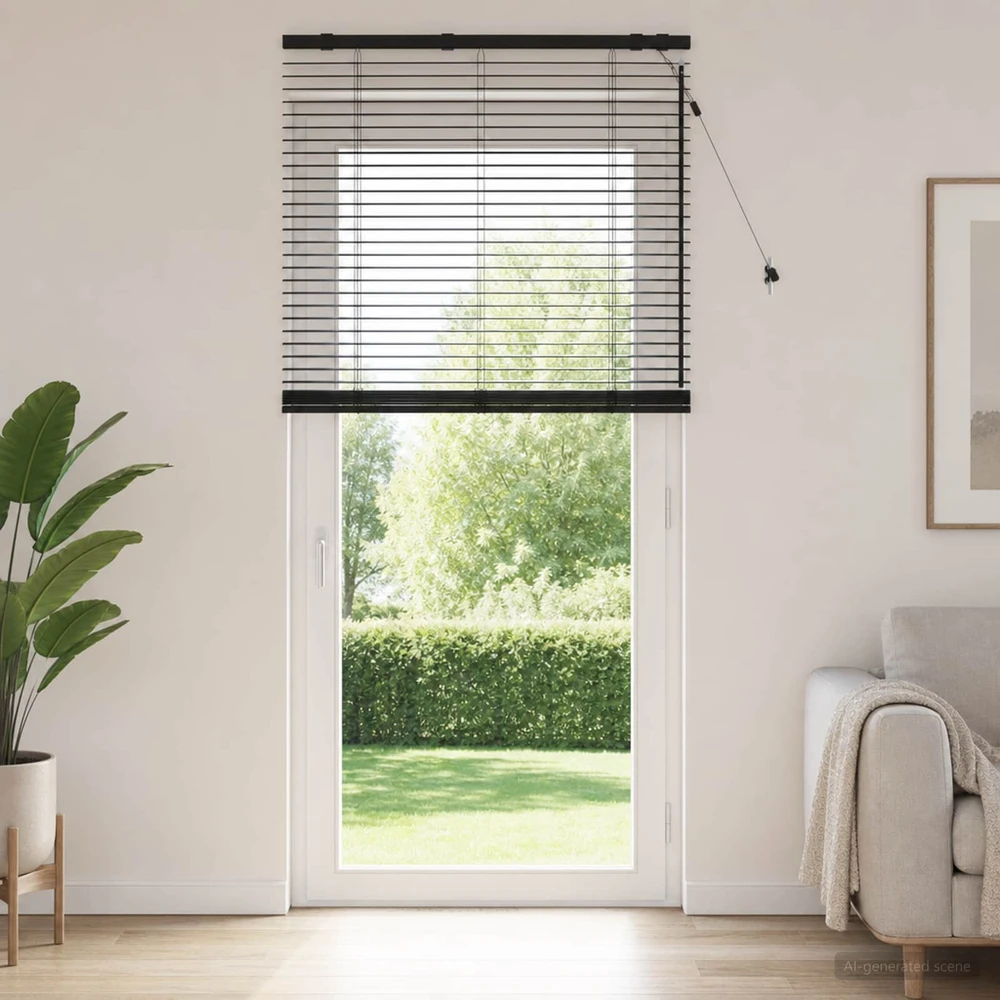 Venecijos žaliuzės Juoda 75 x 250 cm 35 mm