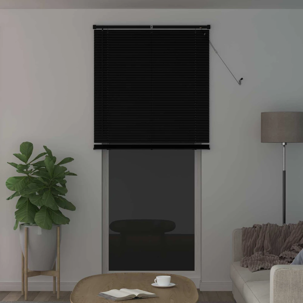 Venecijos žaliuzės Juodas 213 x 80 cm 25 mm PVC