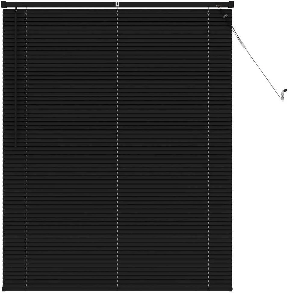 Venecijos žaliuzės Juodas 150 x 110 cm 25 mm PVC