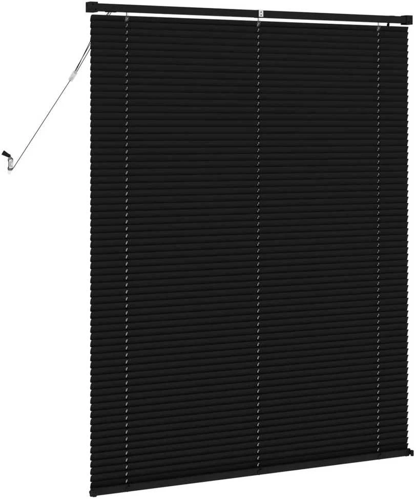 Venecijos žaliuzės Juodas 150 x 110 cm 25 mm PVC