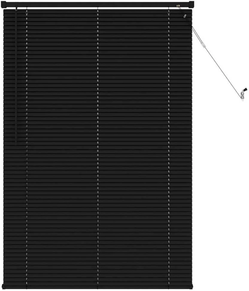 Venecijos žaliuzės Juodas 150 x 80 cm 25 mm PVC