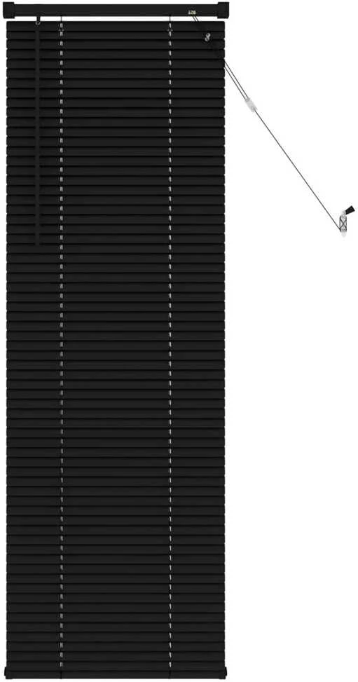 Venecijos žaliuzės Juodas 150 x 50 cm 25 mm PVC